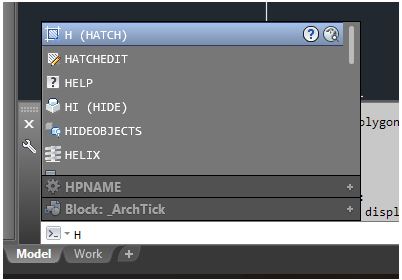 AutoCAD Hatch command