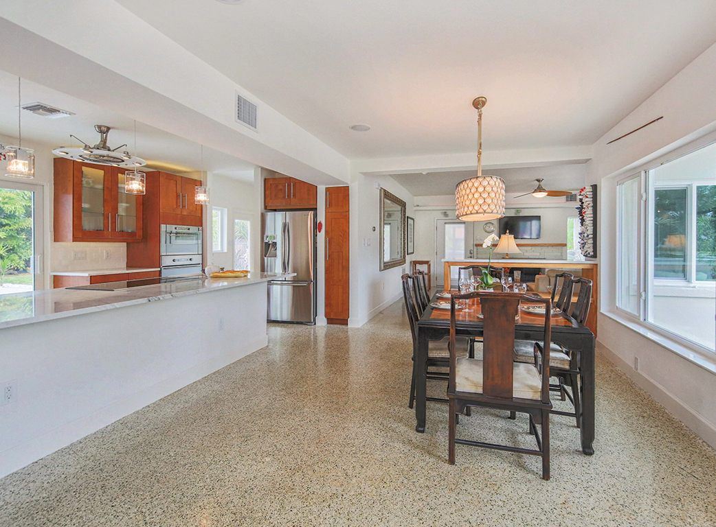 Kitchen and dining area