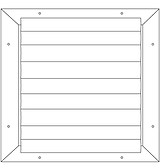 1-way curved blade ceiling diffuser